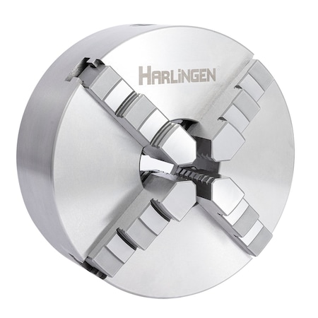 H & H Industrial Products Harlingen 6" 4-Jaw Self-Center Lathe Chuck Plain Back 9713-2103